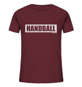 N.O.S.W. BLOCK Teamsport Shirt "HANDBALL" Kids Organic T-Shirt weinrot