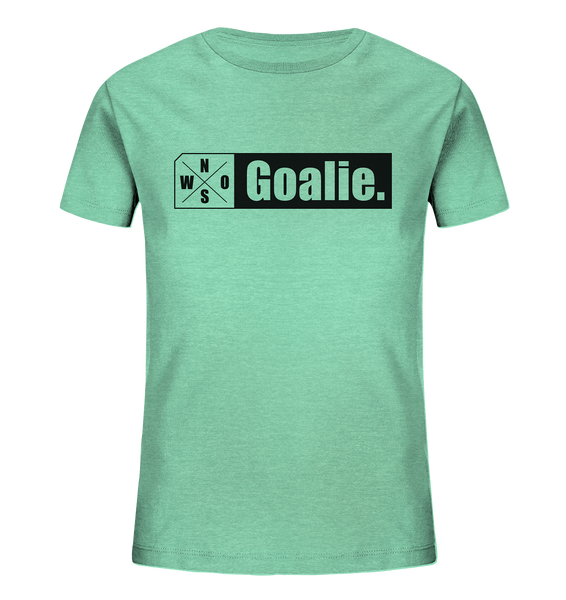 Teamsport Hoodie "Goalie." Kids UNISEX Organic T-Shirt mid heather grün