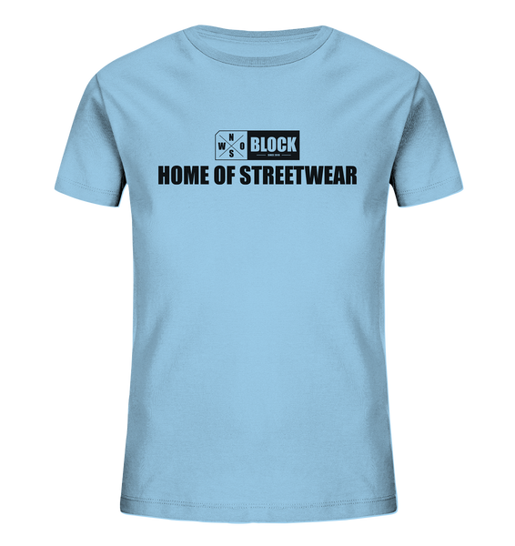 N.O.S.W. BLOCK Shirt "HOME OF STREETWEAR" Kids UNISEX T-Shirt himmelblau