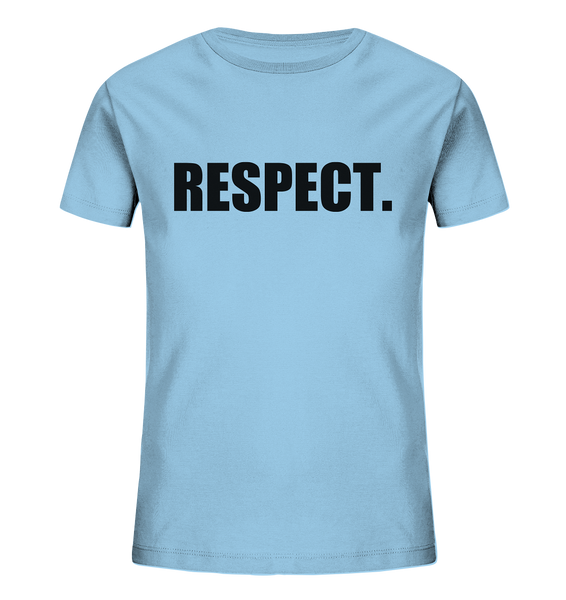 N.O.S.W. BLOCK Fanblock Shirt "RESPECT." Kids UNISEX Organic T-Shirt himmelblau