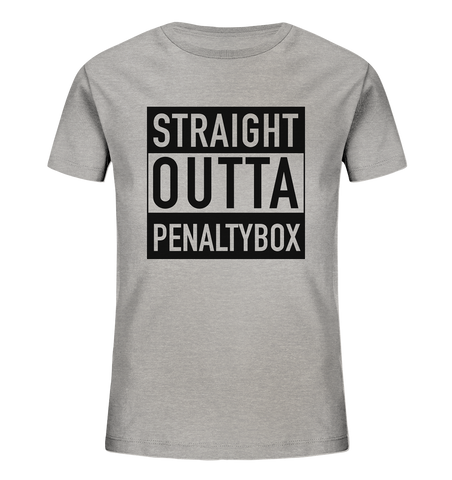 N.O.S.W. BLOCK Fanblock Shirt "STRAIGHT OUTTA PENALTY BOX" Kids Organic UNISEX T-Shirt heather grau