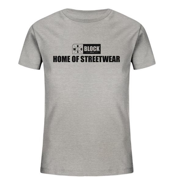 N.O.S.W. BLOCK Shirt "HOME OF STREETWEAR" Kids UNISEX T-Shirt heather grau