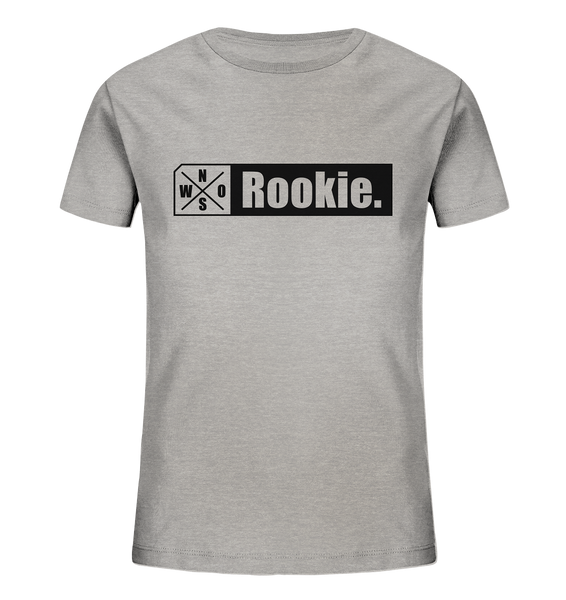 N.O.S.W. BLOCK Teamsport Shirt "Rookie." Organic Kids UNISEX T-Shirt heather grau