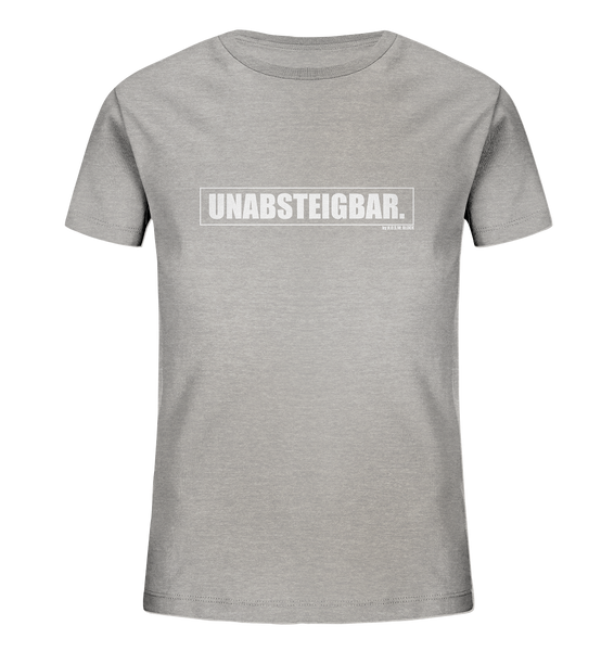 N.O.S.W. BLOCK Fanblock Shirt "UNABSTEIGBAR." Kids UNISEX Organic T-Shirt heather grau