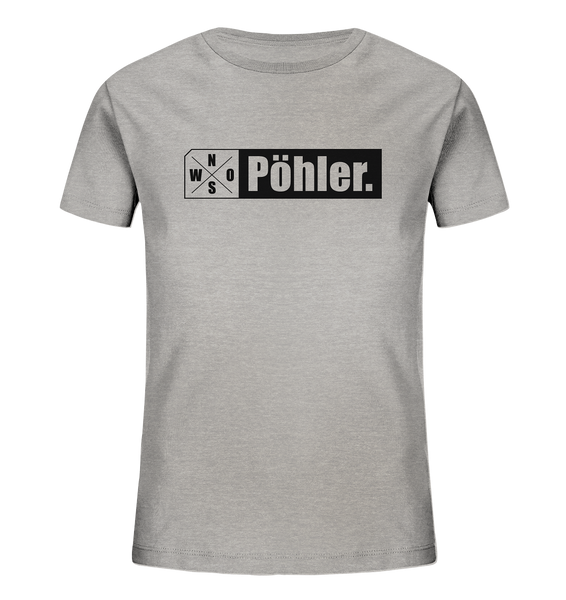 N.O.S.W. BLOCK Teamsport Shirt "Pöhler." Organic Kids UNISEX T-Shirt heather grau