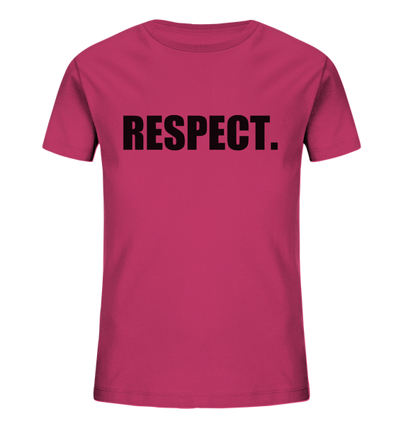N.O.S.W. BLOCK Fanblock Shirt "RESPECT." Kids UNISEX Organic T-Shirt himbeere