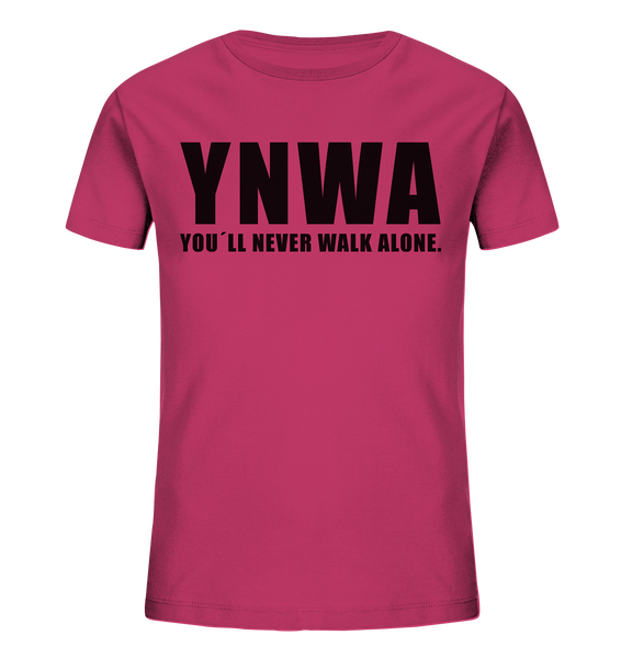 N.O.S.W. BLOCK Fanblock Shirts "YNWA" Kids UNISEX Organic T-Shirt himbeere