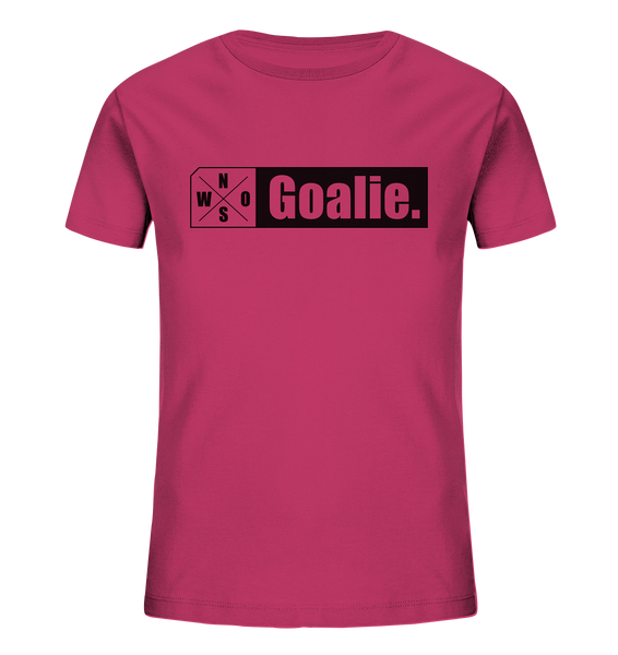 Teamsport Hoodie "Goalie." Kids UNISEX Organic T-Shirt himbeere