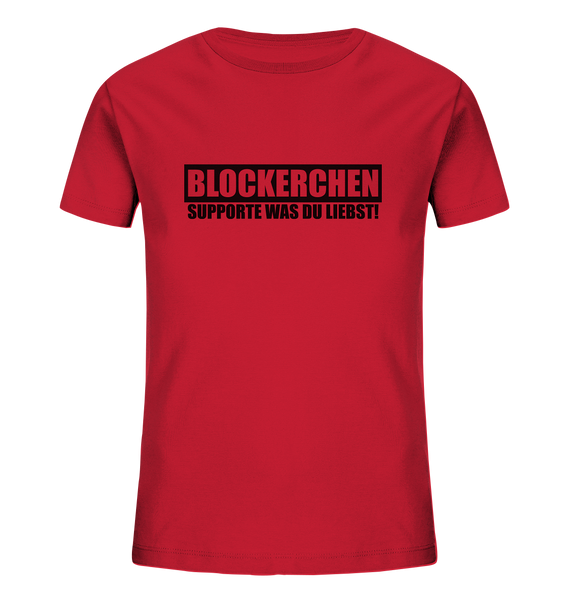 N.O.S.W. BLOCK Fanblock Shirt "BLOCKERCHEN" Kids Organic T-Shirt rot