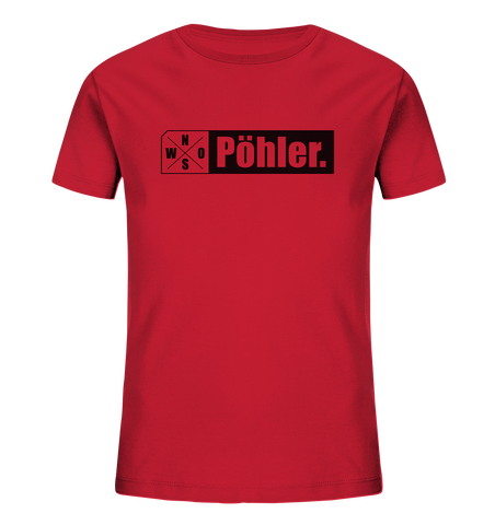 N.O.S.W. BLOCK Teamsport Shirt "Pöhler." Organic Kids UNISEX T-Shirt rot