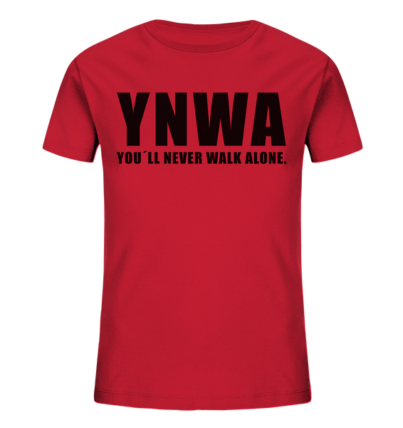 N.O.S.W. BLOCK Fanblock Shirts "YNWA" Kids UNISEX Organic T-Shirt rot