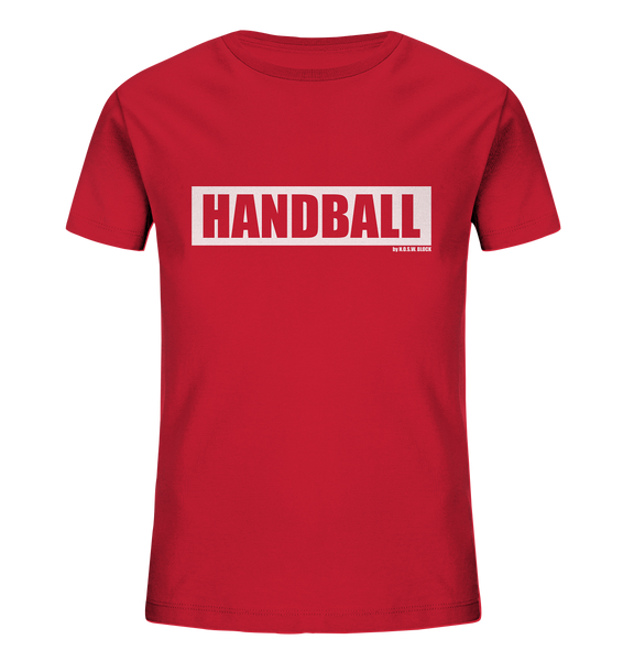 N.O.S.W. BLOCK Teamsport Shirt "HANDBALL" Kids Organic T-Shirt rot