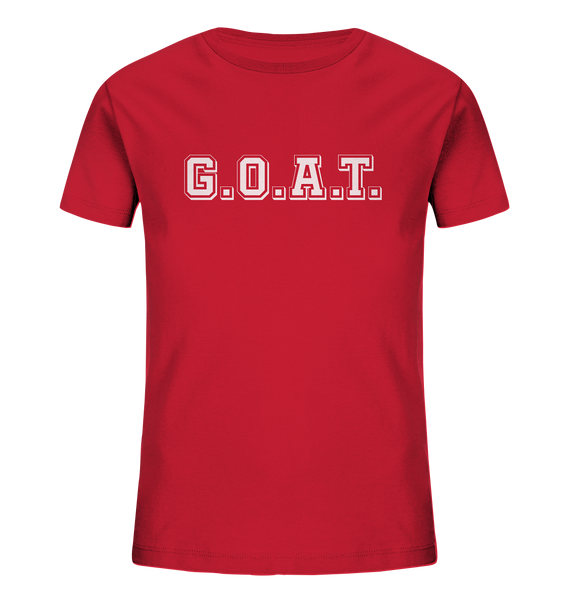 N.O.S.W. BLOCK Kids T-Shirt „G.O.A.T.“ – red