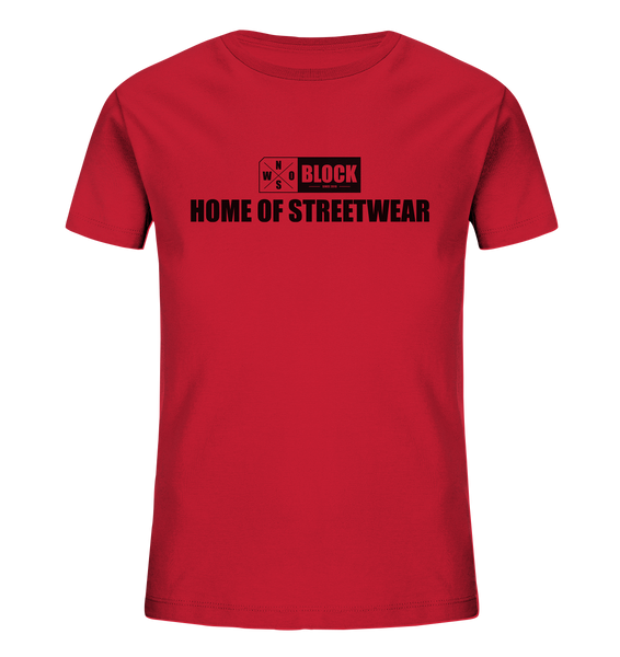 N.O.S.W. BLOCK Shirt "HOME OF STREETWEAR" Kids UNISEX T-Shirt rot