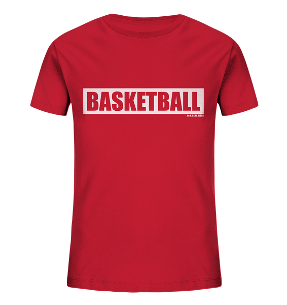 Teamsport Shirt "BASKETBALL" Kids UNISEX Organic T-Shirt rot