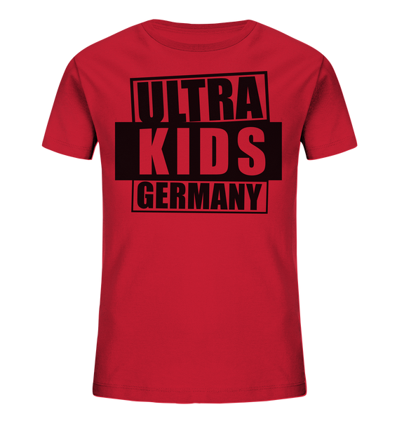 N.O.S.W. BLOCK Fanblock Shirt "ULTRA KIDS GERMANY" Kids UNISEX Organic T-Shirt rot