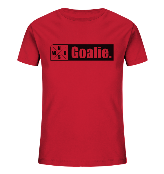 Teamsport Hoodie "Goalie." Kids UNISEX Organic T-Shirt rot