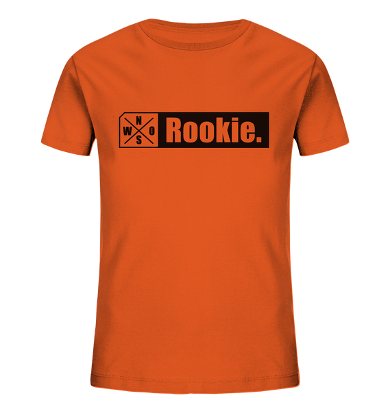N.O.S.W. BLOCK Teamsport Shirt "Rookie." Organic Kids UNISEX T-Shirt orange