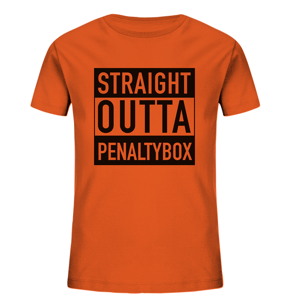 N.O.S.W. BLOCK Fanblock Shirt "STRAIGHT OUTTA PENALTY BOX" Kids Organic UNISEX T-Shirt orange