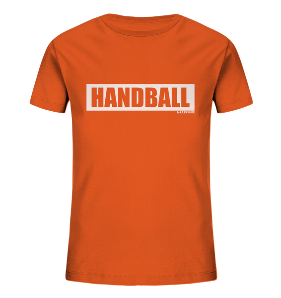 N.O.S.W. BLOCK Teamsport Shirt "HANDBALL" Kids Organic T-Shirt orange