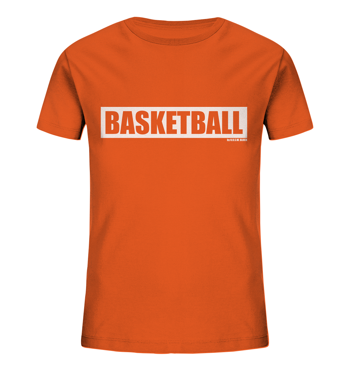 Teamsport Shirt "BASKETBALL" Kids UNISEX Organic T-Shirt orange