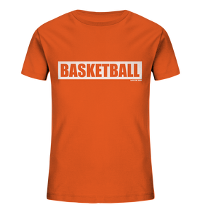 Teamsport Shirt "BASKETBALL" Kids UNISEX Organic T-Shirt orange