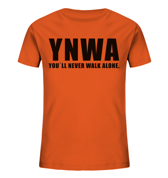 N.O.S.W. BLOCK Fanblock Shirts "YNWA" Kids UNISEX Organic T-Shirt orange