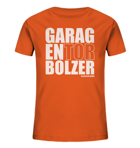 Teamsport Shirt "GARAGENTOR BOLZER" Kids Organic UNISEX T-Shirt orange