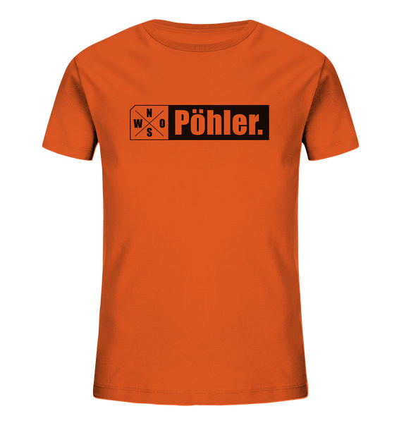 N.O.S.W. BLOCK Teamsport Shirt "Pöhler." Organic Kids UNISEX T-Shirt orange