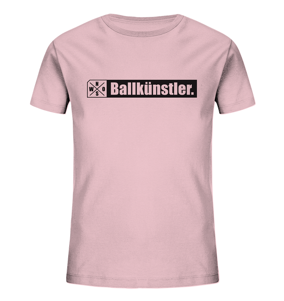 Teamsport Shirt "Ballkünstler." Kids Organic T-Shirt pink