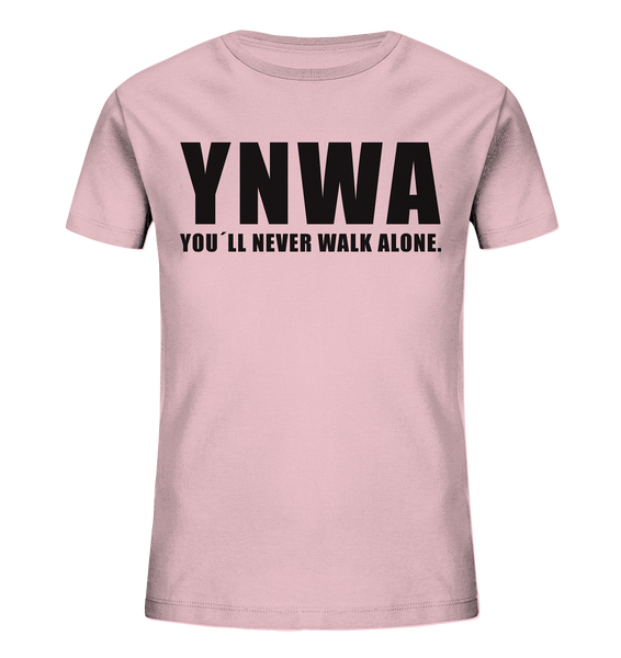 N.O.S.W. BLOCK Fanblock Shirts "YNWA" Kids UNISEX Organic T-Shirt pink