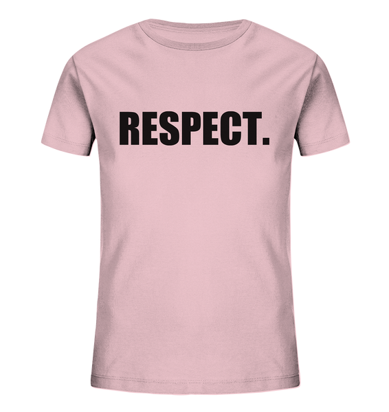 N.O.S.W. BLOCK Fanblock Shirt "RESPECT." Kids UNISEX Organic T-Shirt pink