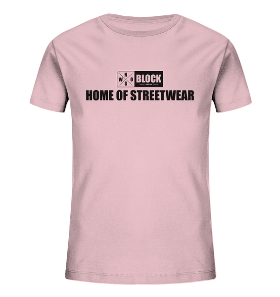N.O.S.W. BLOCK Shirt "HOME OF STREETWEAR" Kids UNISEX T-Shirt pink