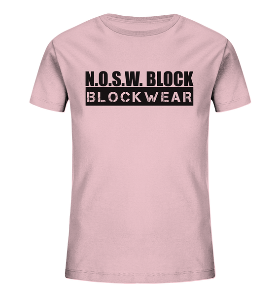 N.O.S.W. BLOCK Shirt "BLOCKWEAR" Kids UNISEX Organic T-Shirt pink