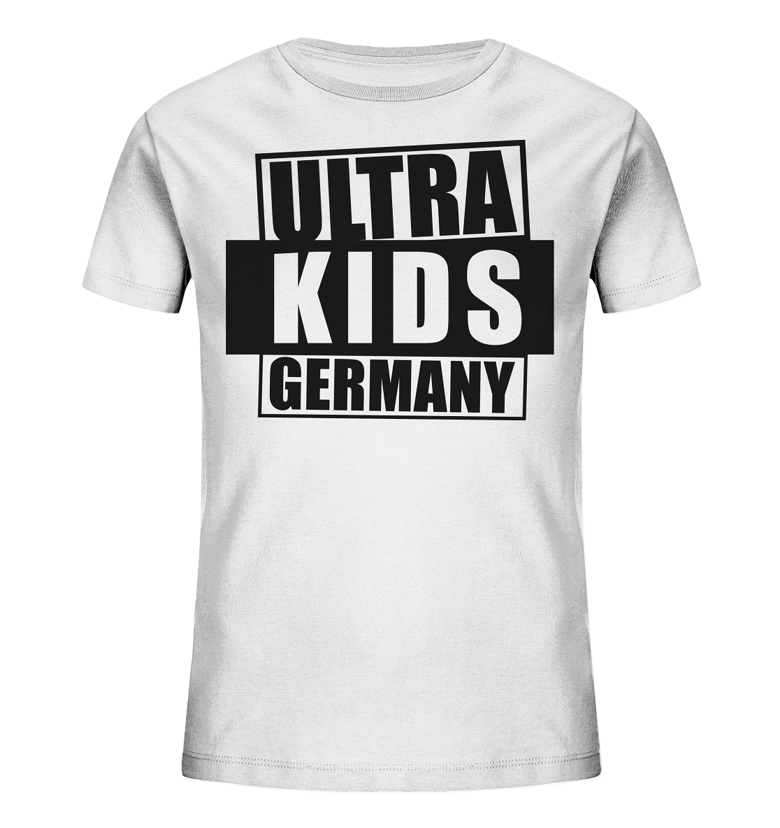 N.O.S.W. BLOCK Fanblock Shirt "ULTRA KIDS GERMANY" Kids UNISEX Organic T-Shirt weiss