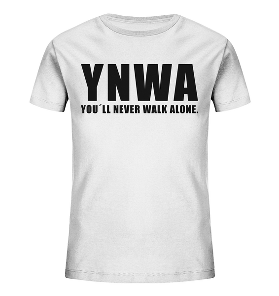 N.O.S.W. BLOCK Fanblock Shirts "YNWA" Kids UNISEX Organic T-Shirt weiss