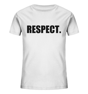 N.O.S.W. BLOCK Fanblock Shirt "RESPECT." Kids UNISEX Organic T-Shirt weiss