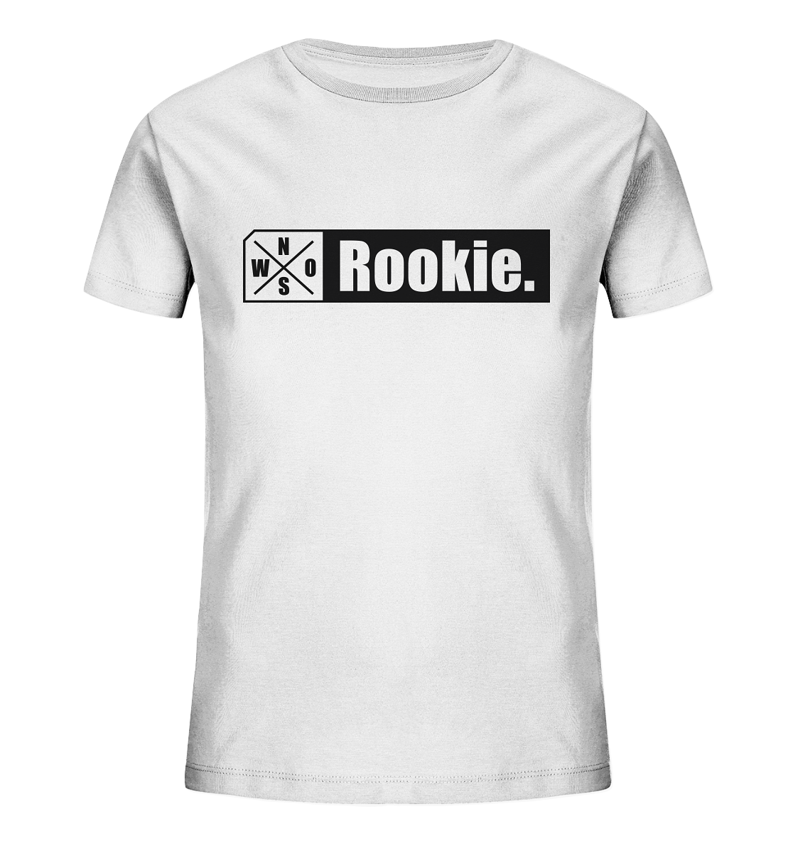 N.O.S.W. BLOCK Teamsport Shirt "Rookie." Organic Kids UNISEX T-Shirt weiss