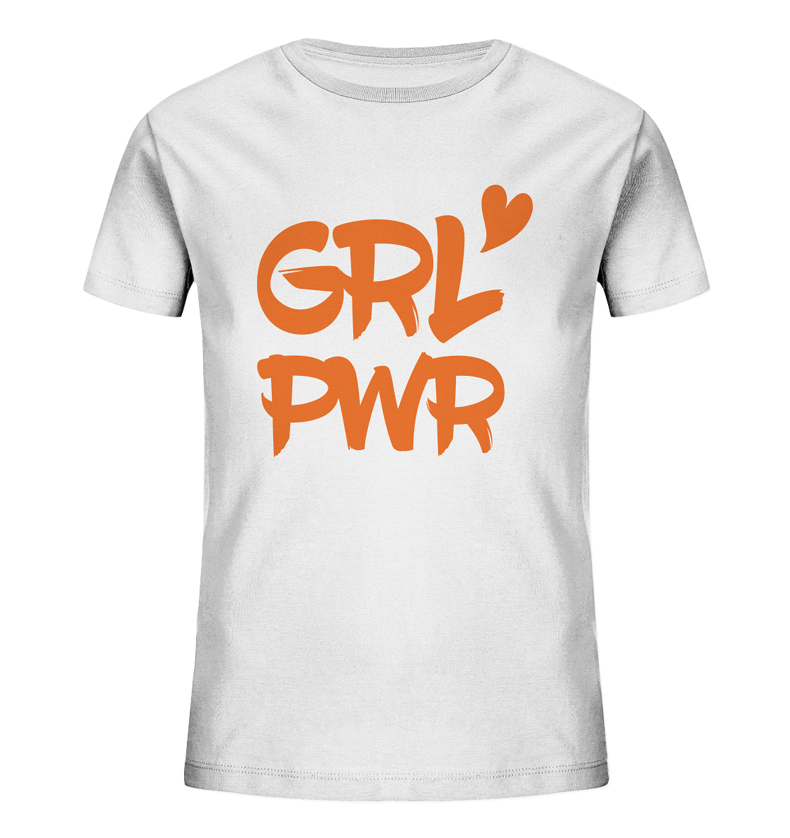 N.O.S.W. BLOCK Hoodie "GRL PWR" Girl Kids Organic T-Shirt white
