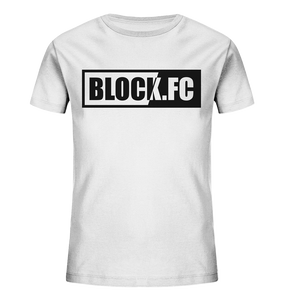BLOCK.FC Logo Shirt Kids UNISEX Organic T-Shirt weiss