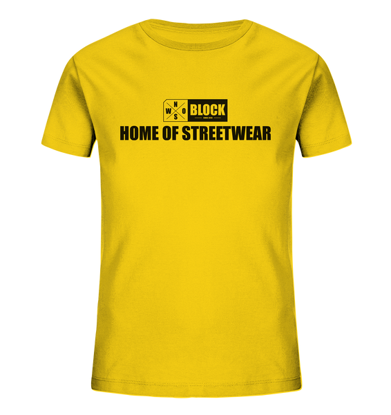 N.O.S.W. BLOCK Shirt "HOME OF STREETWEAR" Kids UNISEX T-Shirt gelb