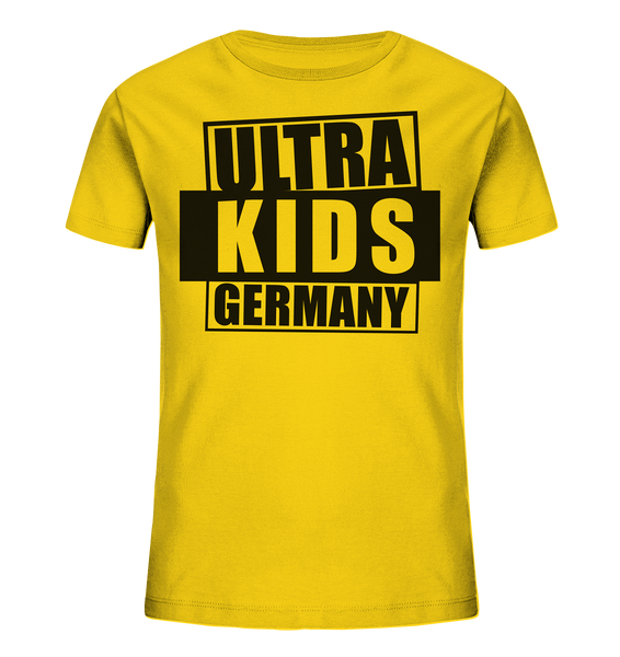 N.O.S.W. BLOCK Fanblock Shirt "ULTRA KIDS GERMANY" Kids UNISEX Organic T-Shirt gelb