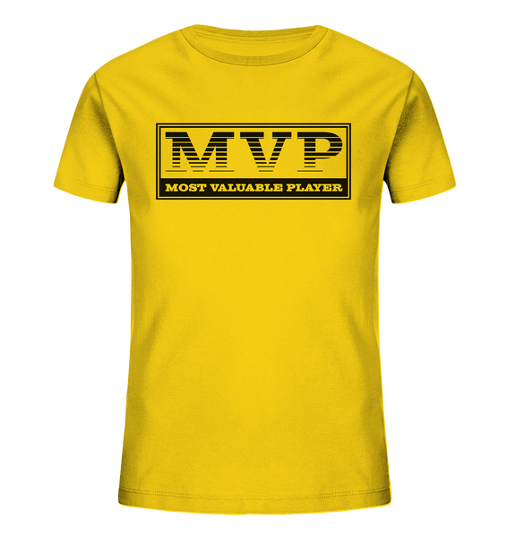 N.O.S.W. BLOCK Teamsport Shirt "MVP" Kids Organic UNISEX T-Shirt gelb