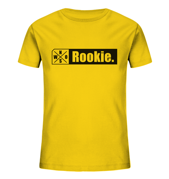 N.O.S.W. BLOCK Teamsport Shirt "Rookie." Organic Kids UNISEX T-Shirt gelb