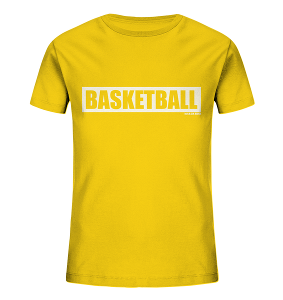 Teamsport Shirt "BASKETBALL" Kids UNISEX Organic T-Shirt gelb