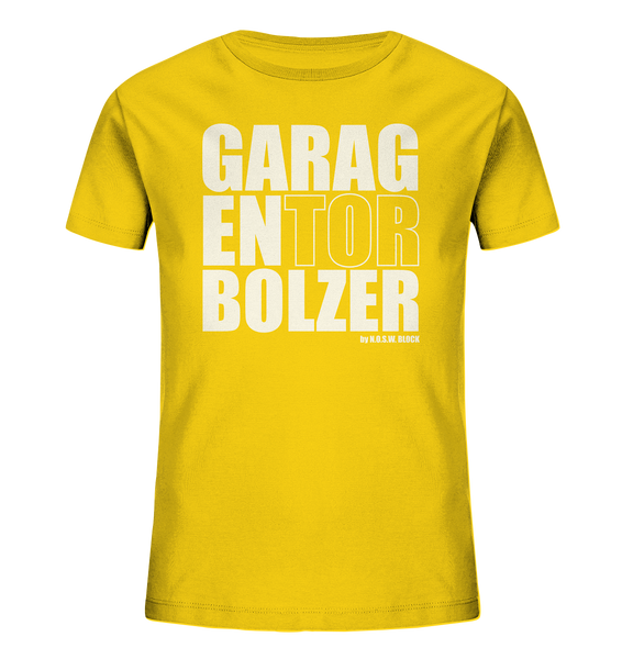 Teamsport Shirt "GARAGENTOR BOLZER" Kids Organic UNISEX T-Shirt gelb