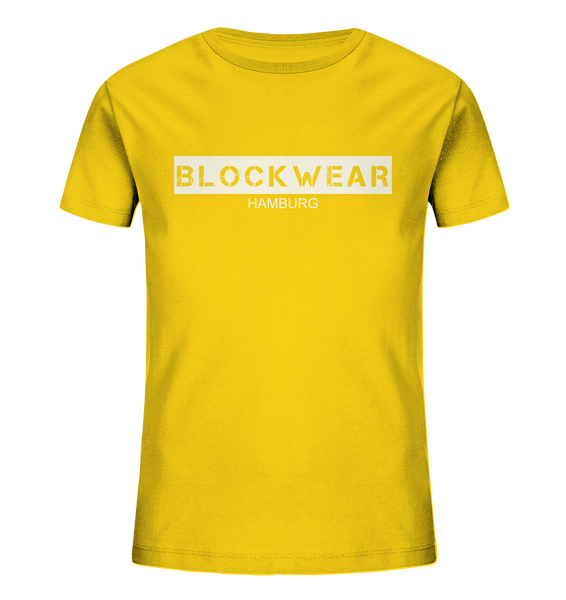 N.O.S.W. BLOCK Shirt "BLOCKWEAR HAMBURG" Kids UNISEX Organic T-Shirt gelb