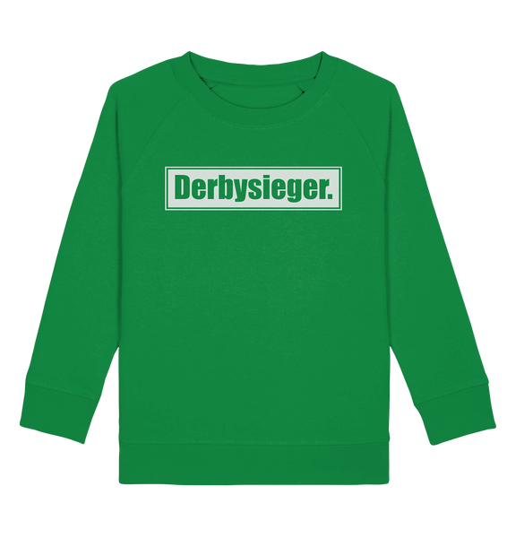 N.O.S.W. BLOCk Fanblock Sweater "Derbysieger." Kids UNISEX Organic Sweatshirt grün