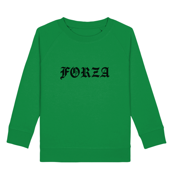 N.O.S.W. BLOCK Fanblock Sweater "FORZA" Kids UNISEX Organic Sweatshirt grün