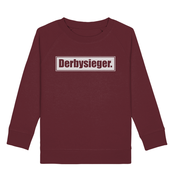 N.O.S.W. BLOCk Fanblock Sweater "Derbysieger." Kids UNISEX Organic Sweatshirt weinrot